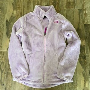 Girls the north face fleece jacket
